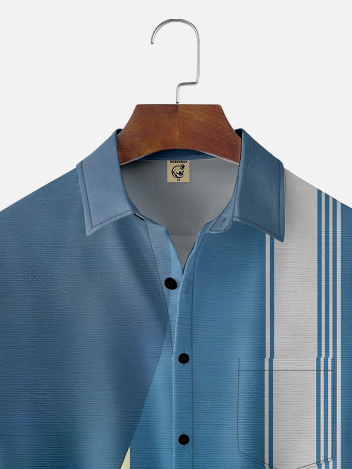 Moisture Wicking Wine Glass Black Cat Chest Pocket Hawaiian Shirt