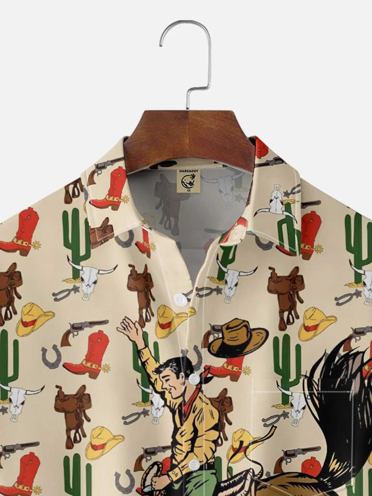 Moisture-wicking Western Cowboy Chest Pocket Casual Shirt