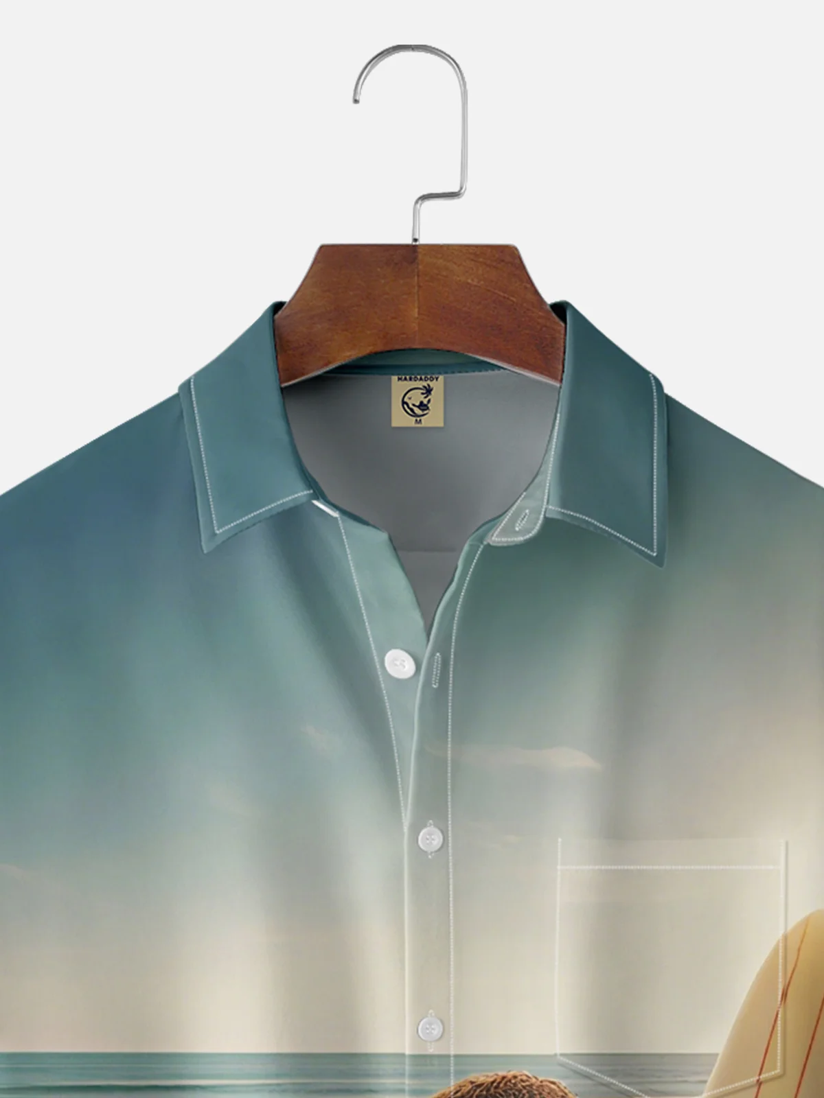 Moisture-wicking Flash Sloth Chest Pocket Hawaiian Shirt
