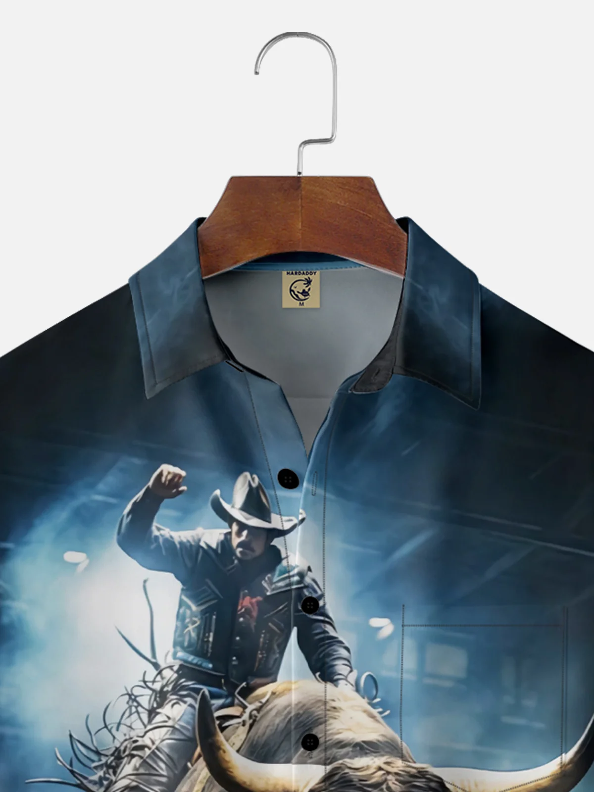 Moisture-wicking Western Cowboy Rodeo Chest Pocket Casual Shirt