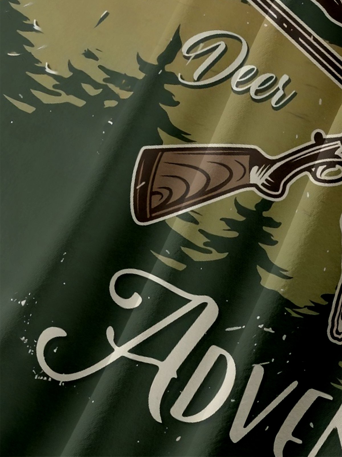Moisture-wicking Deer Hunting Chest Pocket Casual Shirt