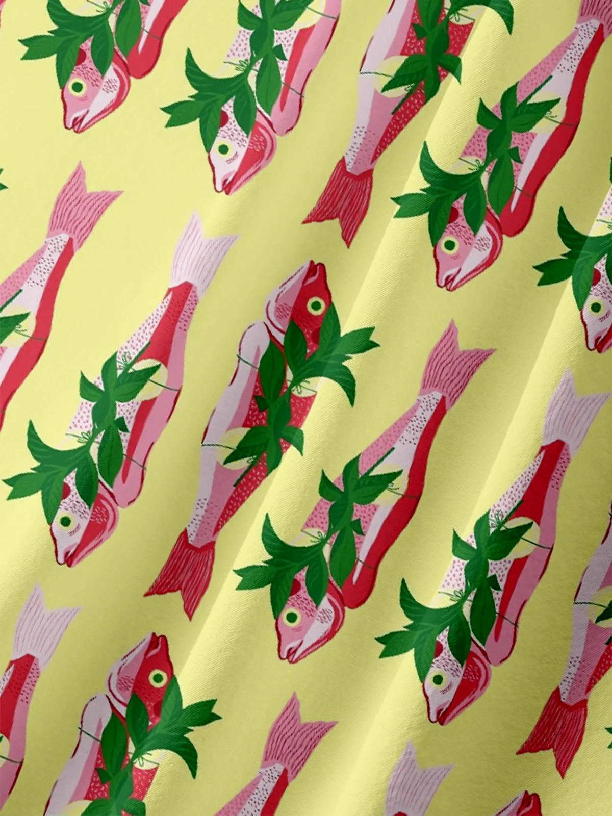 Moisture-wicking Sardine Chest Pocket Hawaiian Shirt