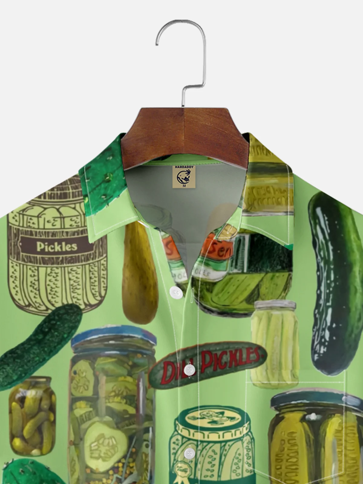 Moisture-wicking Sour Pickle Chest Pocket Casual Shirt