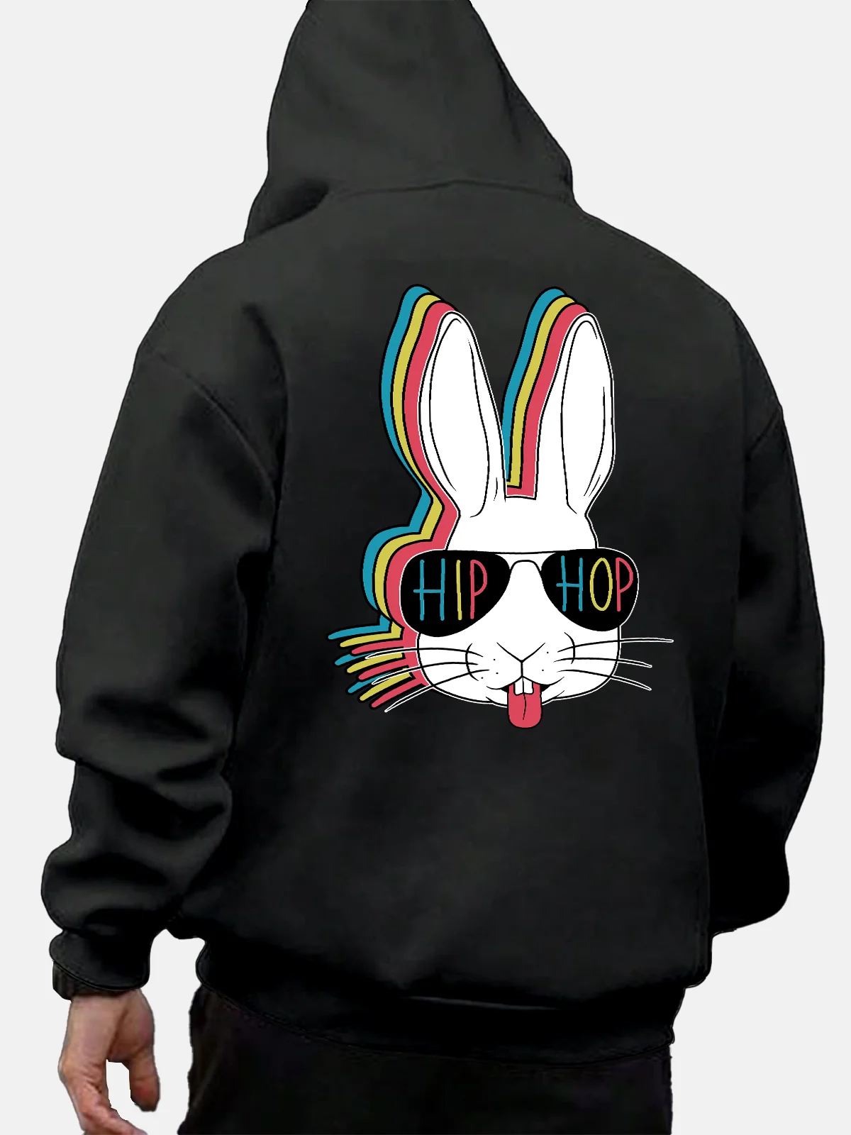Hardaddy X Valentina Bjekovic Hip Hop Rabbit Casual Hoodie Sweatshirt