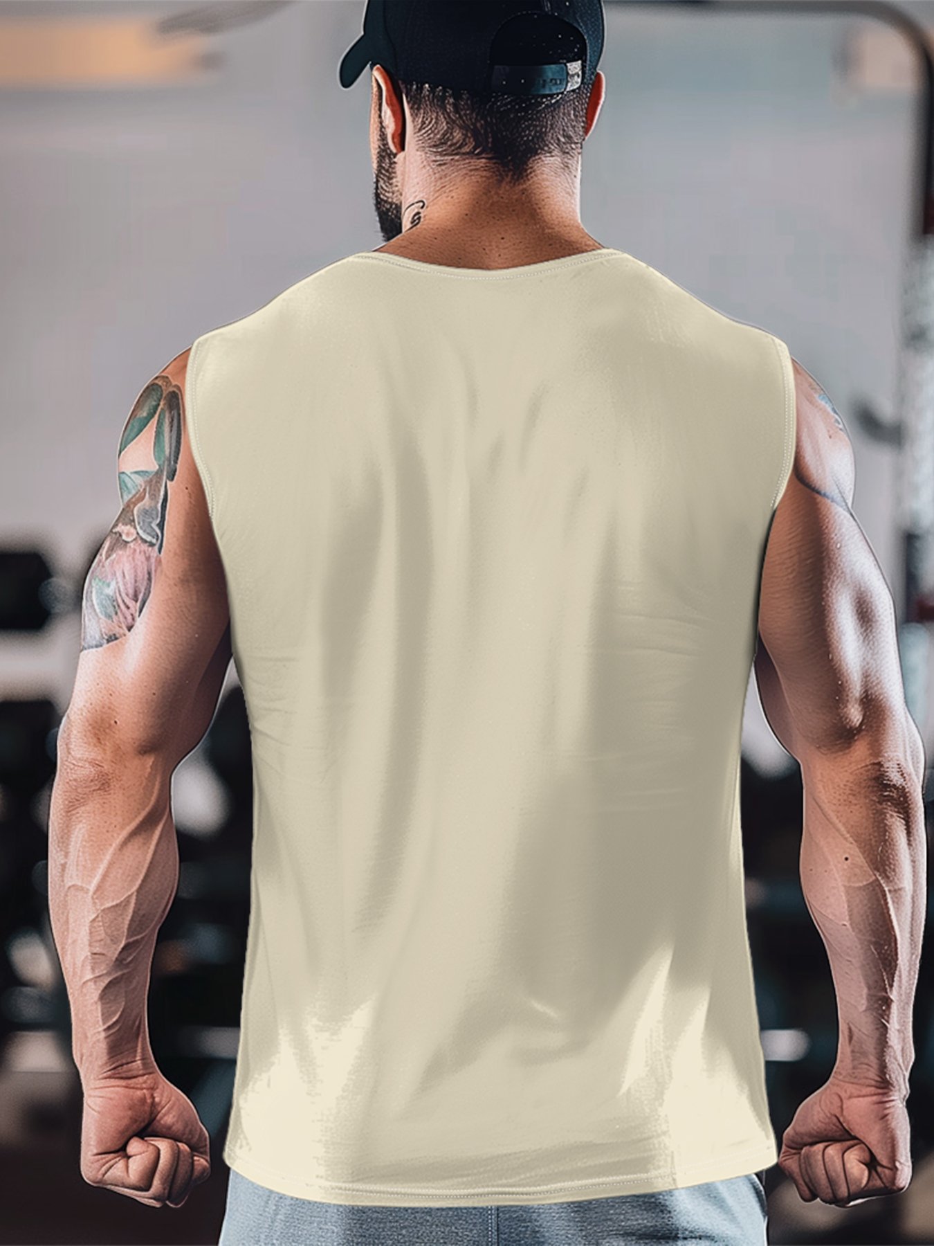 Mens Crewneck Tank Tops Jeep Beach Sleeveless Shirt