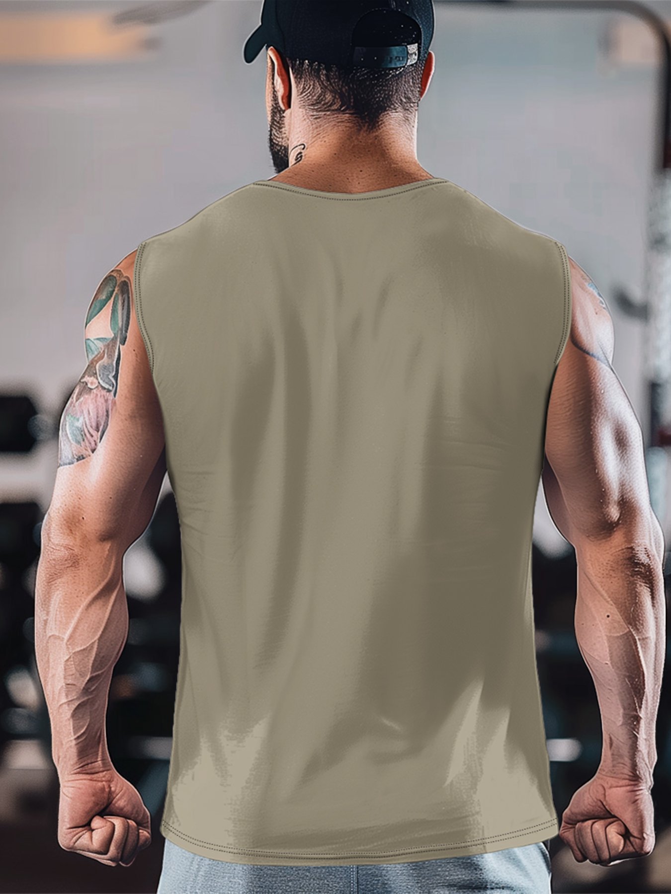 Mens Crewneck Tank Tops Duck Hunting Beach Sleeveless Shirt
