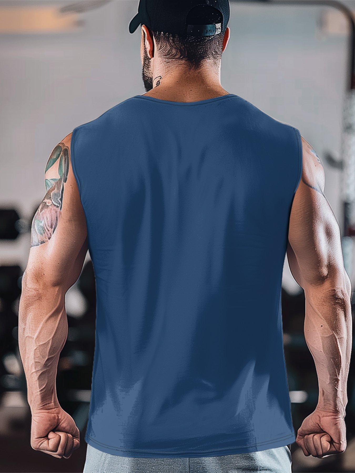 Mens Crewneck Tank Tops Duck Hunting Beach Sleeveless Shirt