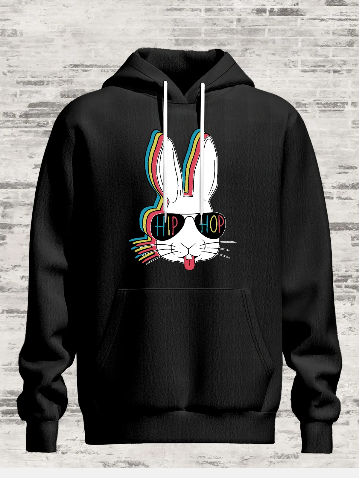 Hardaddy X Valentina Bjekovic Hip Hop Rabbit Casual Hoodie Sweatshirt