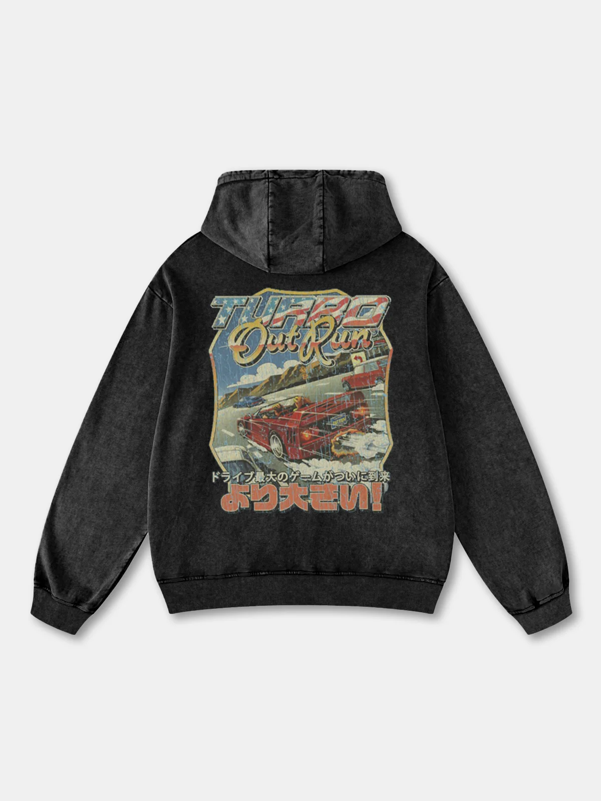 Vintage Distressed Racing Poster Hoodie Sweatshirt