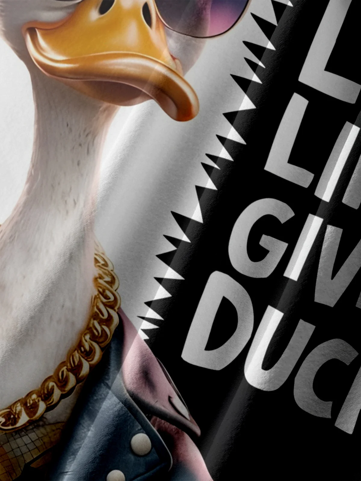 Big Size Moisture-wicking Do I Look Like I Give A Duck Chest Pocket Casual Shirt