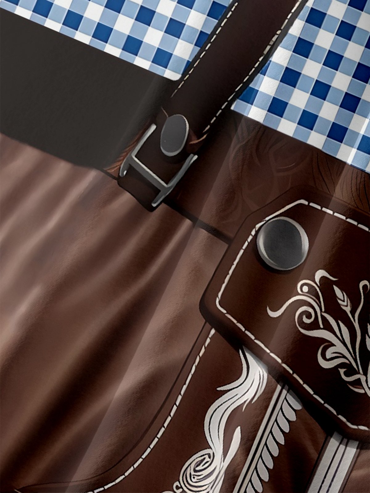 Moisture-wicking Oktoberfest Fun Bartender Beer Clothes Chest Pocket Casual Shirt