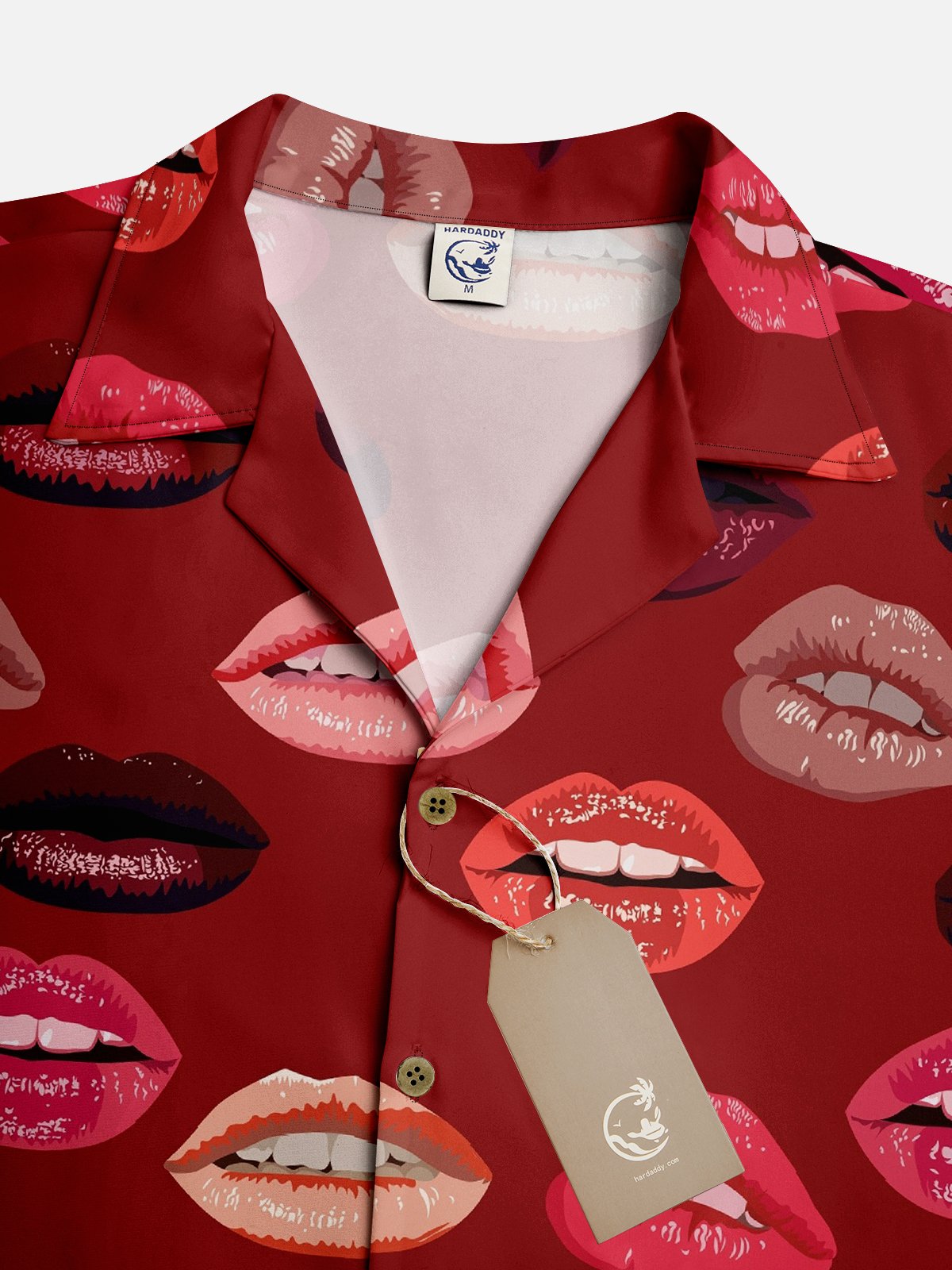 Hardaddy X Anna Lynne Moisture-wicking Lips Hawaiian Shirt