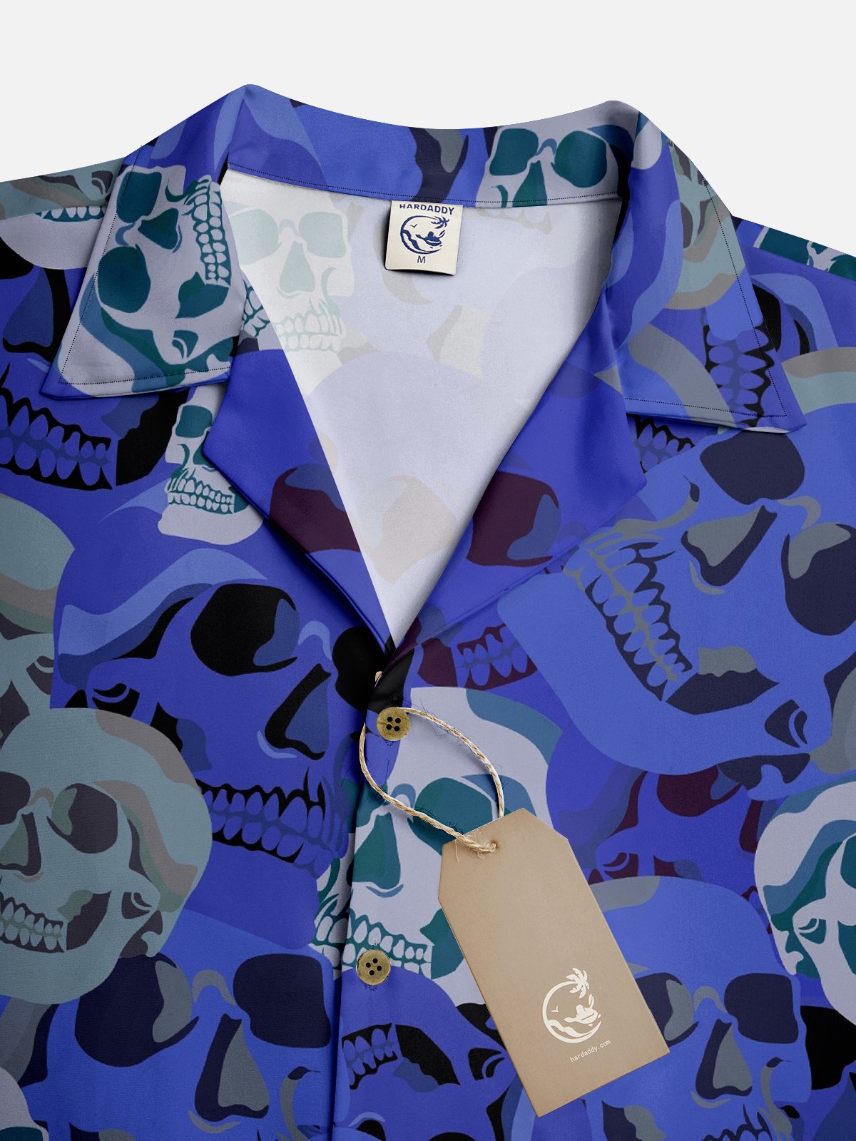 Hardaddy X Anna Lynne Moisture-wicking Skull Resort Shirt