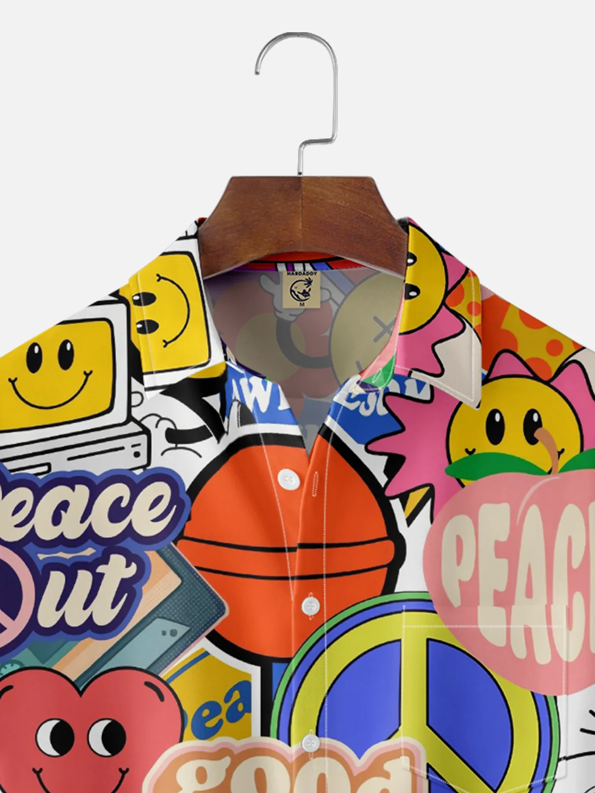 Moisture-wicking Hippie Good Vibe Chest Pocket Casual Shirt