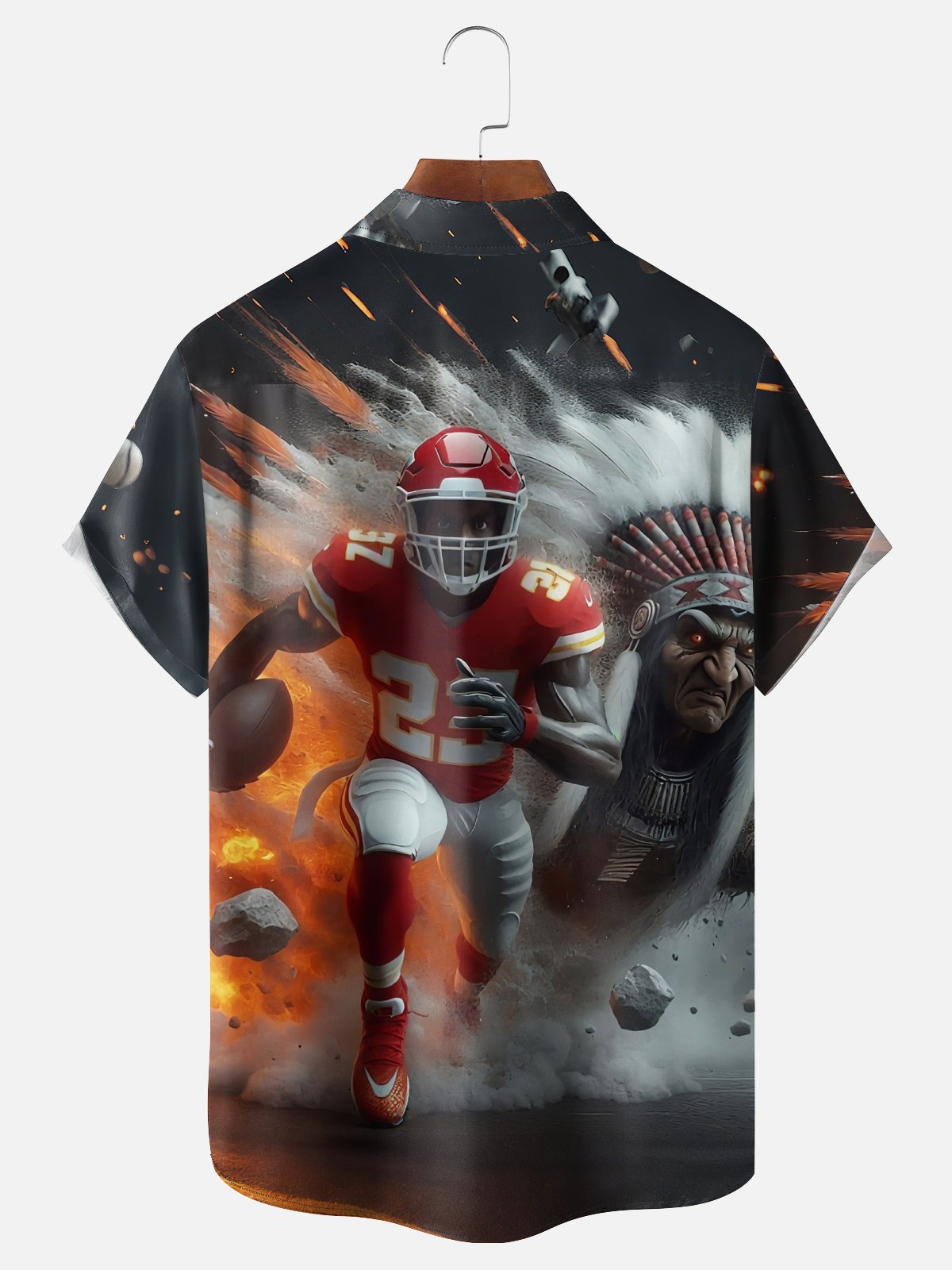 Moisture Wicking Kansas City Chiefs Chest Pocket Hawaiian Shirt