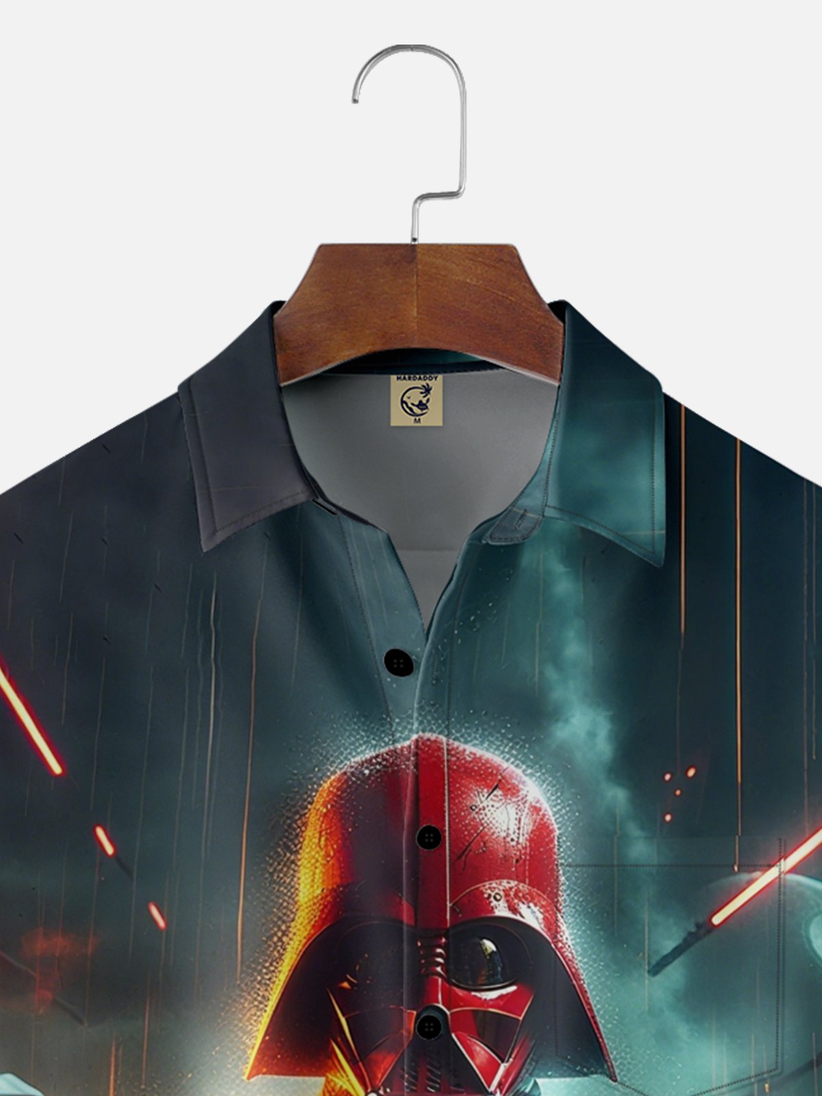 Moisture Wicking Kansas City Chiefs Star Wars Chest Pocket Hawaiian Shirt