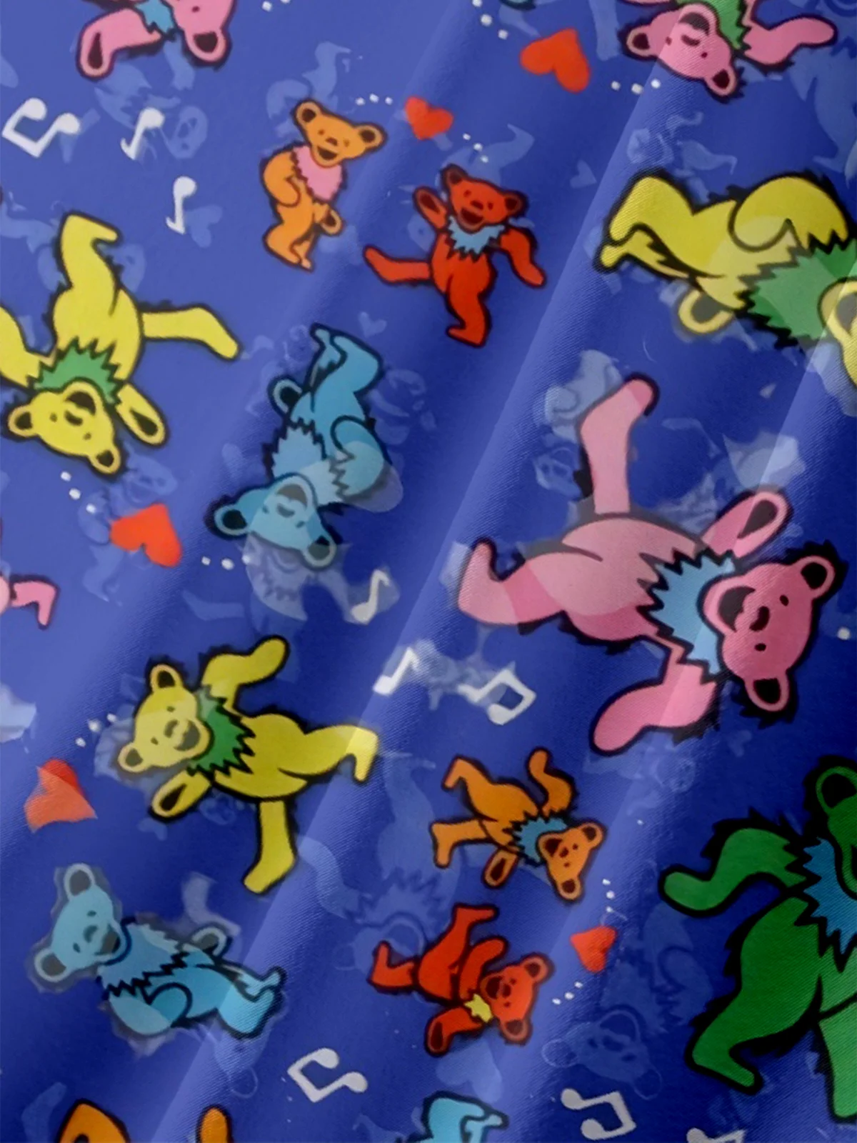 Moisture-wicking Rock Music Bear Chest Pocket Casual Shirt