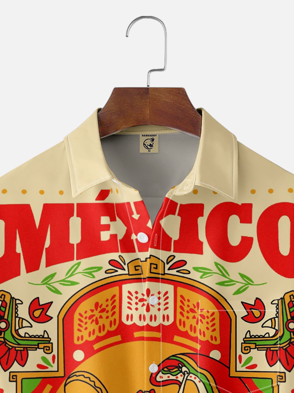 Moisture-wicking Mexican Day of the Dead Jarabe Tapatío Chest Pocket Hawaiian Shirt