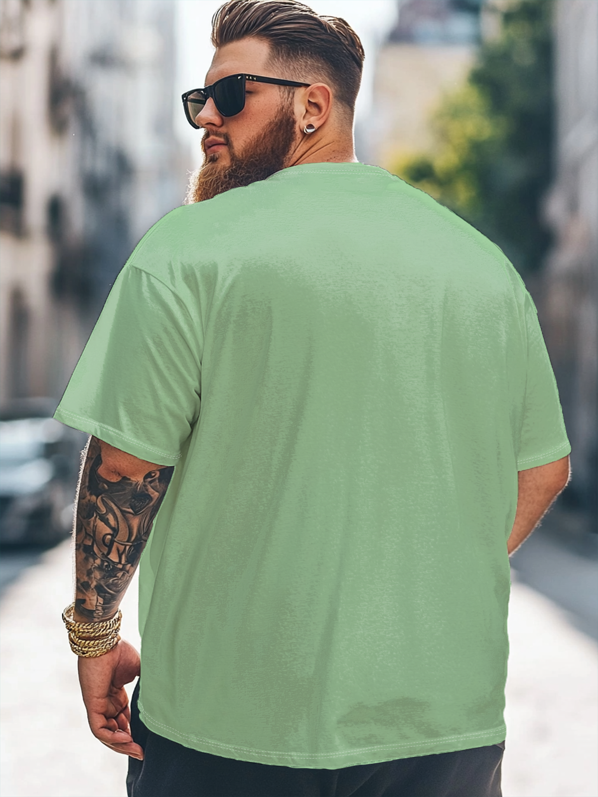 Hardaddy x Techranova Big Size Men's Summer Capibara Fun Loose T-shirt