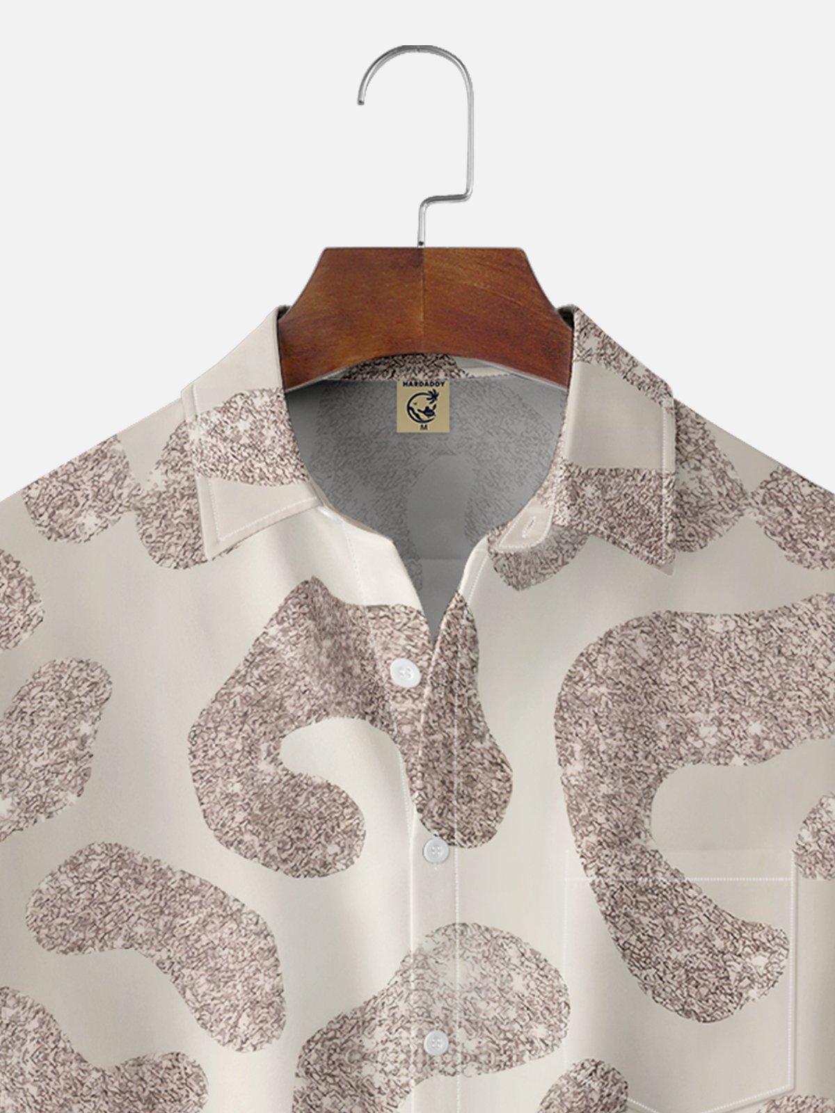 Moisture-wicking Glitter Leopard Party Art Chest Pocket Casual Shirt