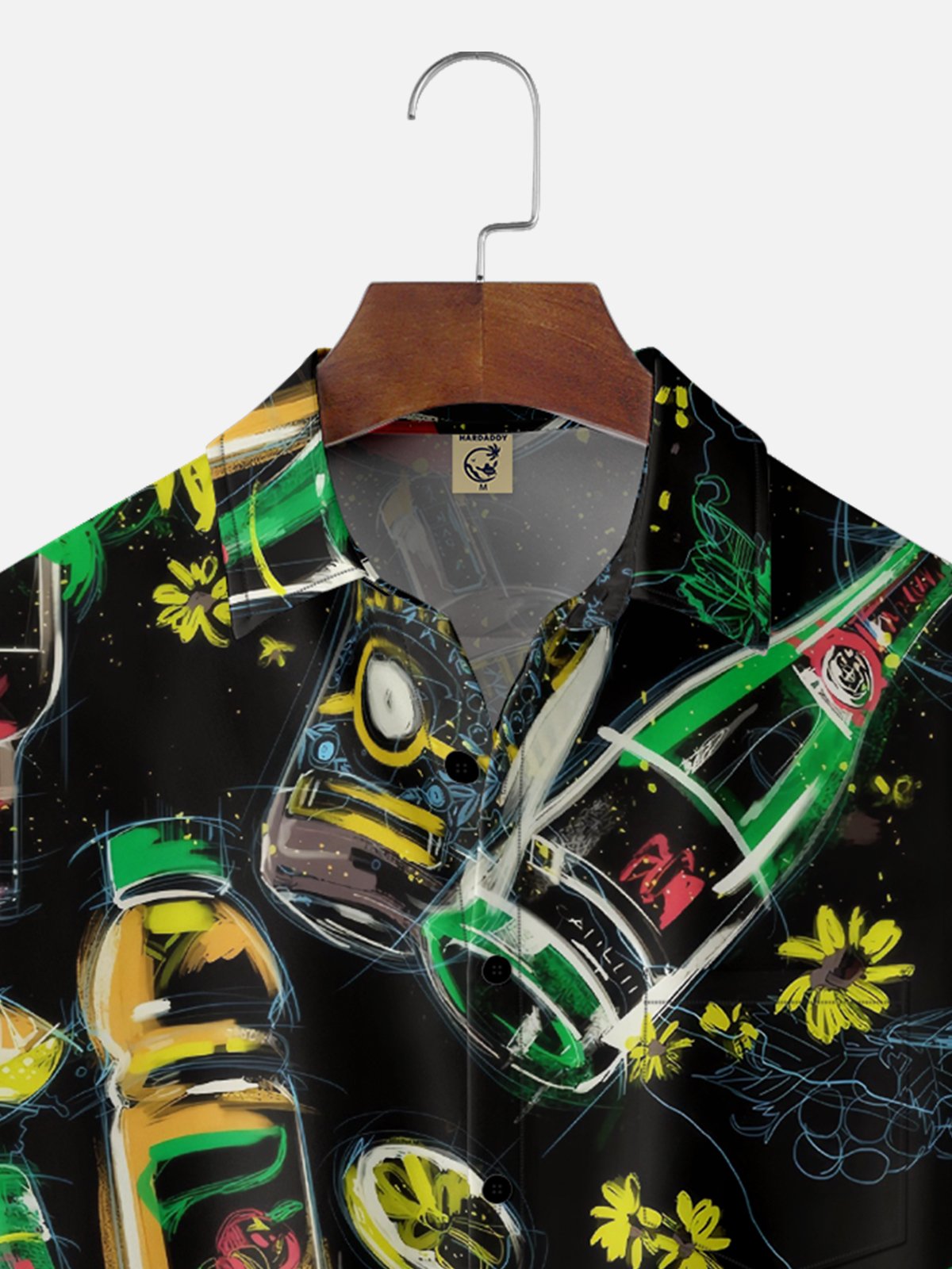 Moisture-wicking Oktoberfest Fun Beer Art Chest Pocket Casual Shirt