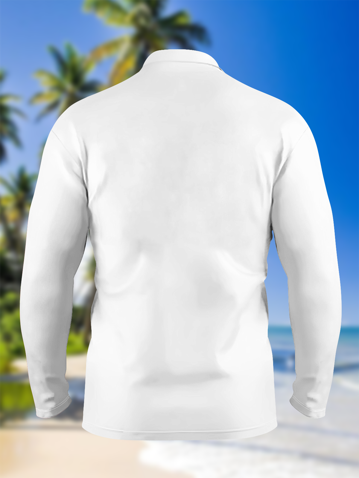 Moisture-Wicking Christmas Long Sleeve Golf Polo