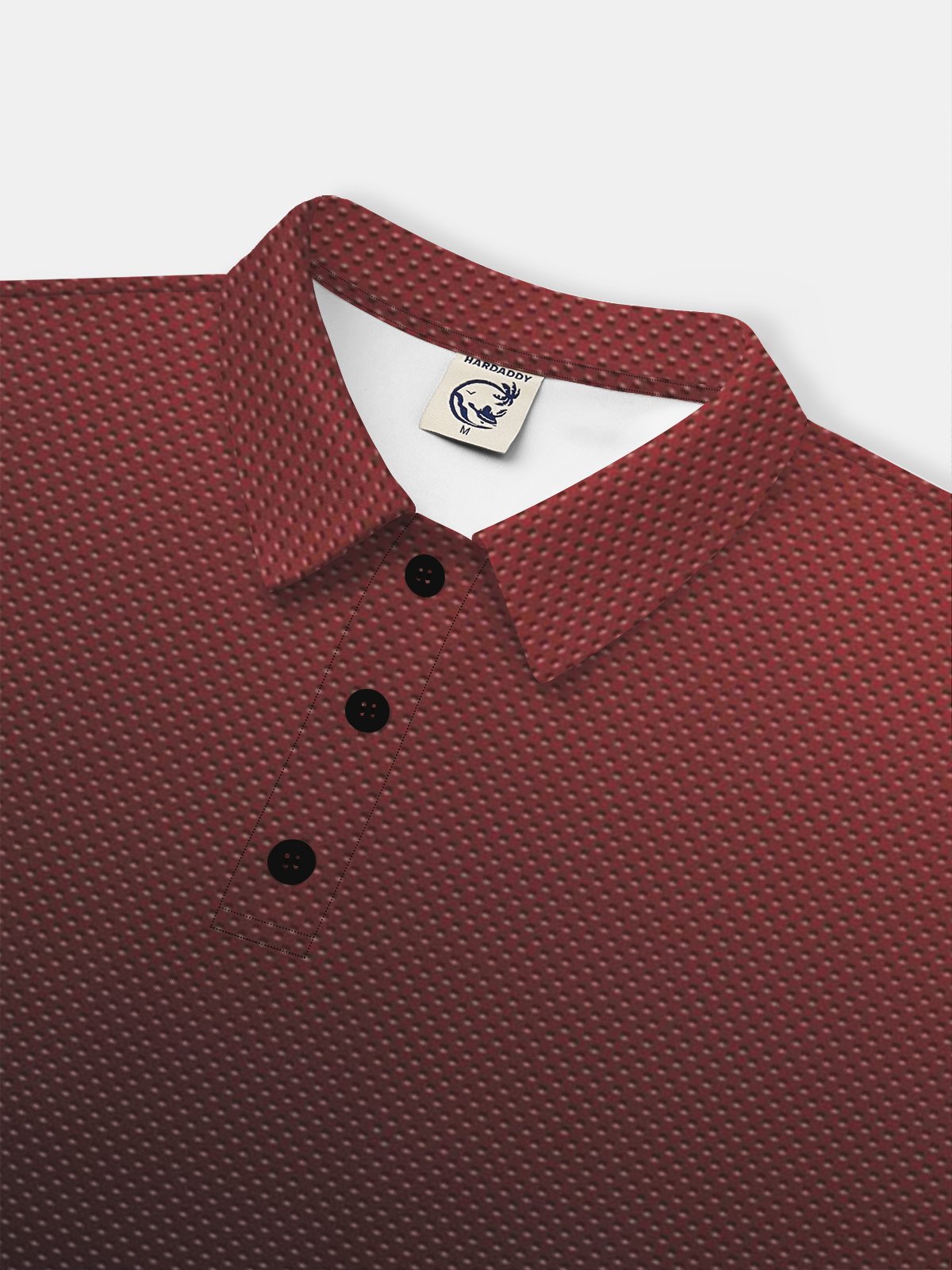 Moisture-Wicking 3D Gradient Abstract Polka Dot Short Sleeve Golf Polo