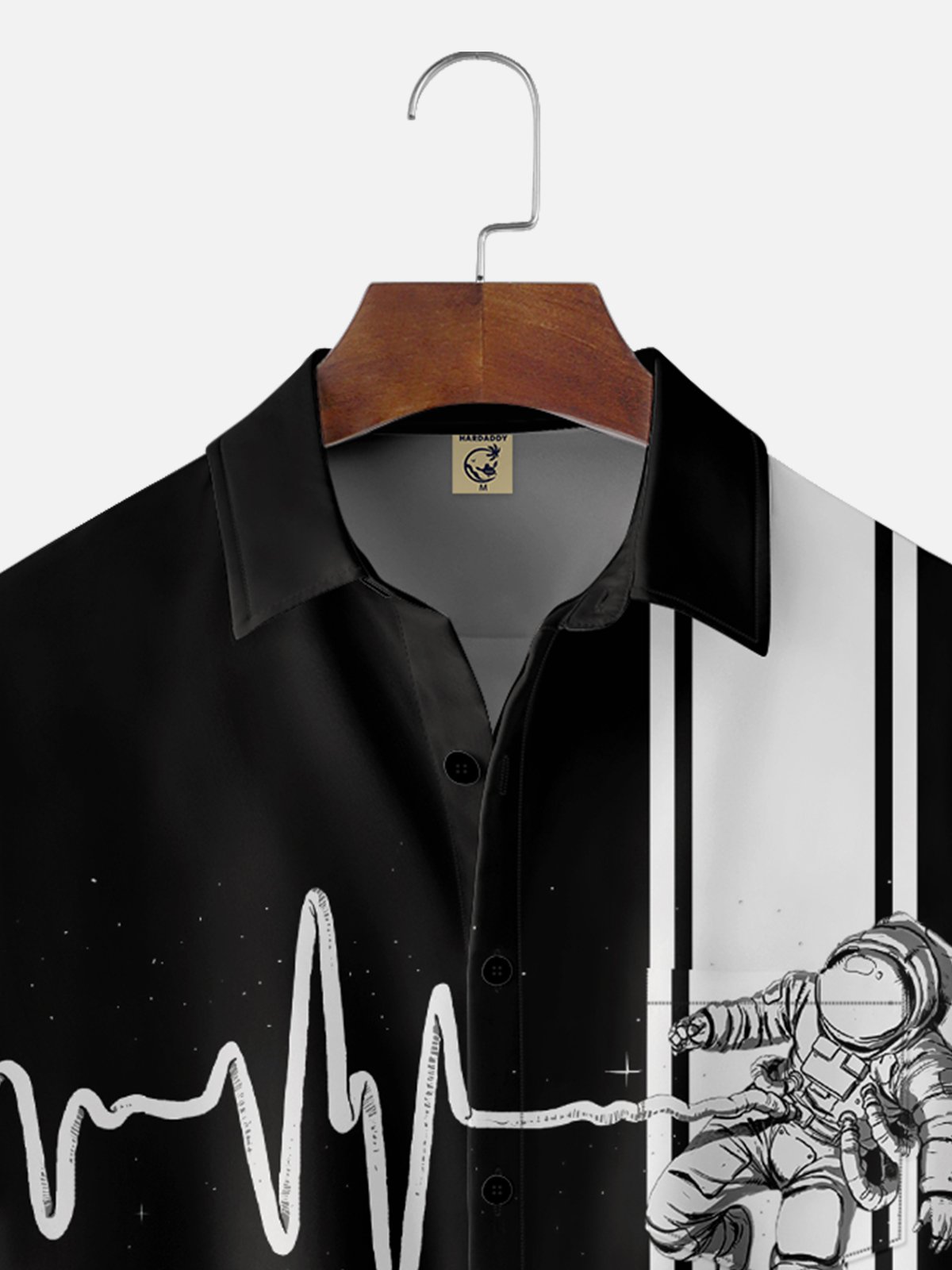Hardaddy x Digital Carbine Moisture-Wicking Geometry Astronaut Chest Pocket  Bowling Shirt