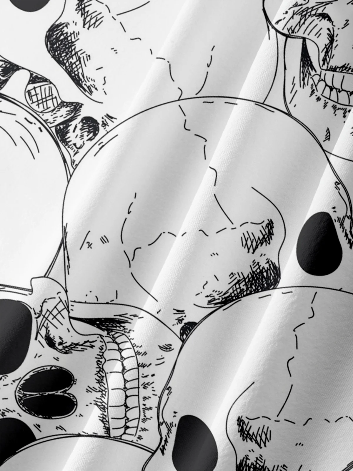 Hardaddy X Valentina Bjekovic Big Size Music Rock Skull Chest Pocket Casual Shirt