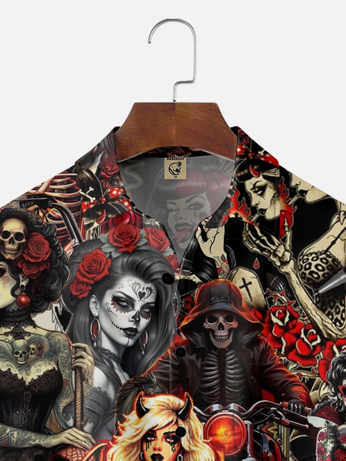 Tall Size Moisture-wicking Mexican Culture Cinco de Mayo Day of the Dead Chest Pocket Casual Shirt