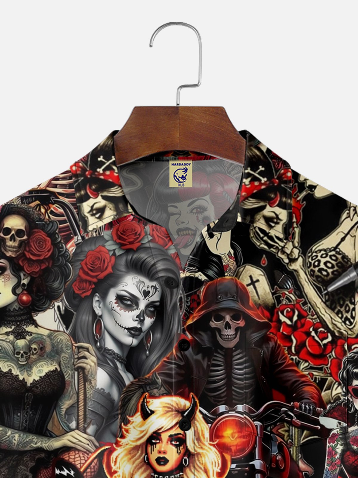Big Size Moisture-wicking Mexican Culture Cinco de Mayo Day of the Dead Chest Pocket Casual Shirt
