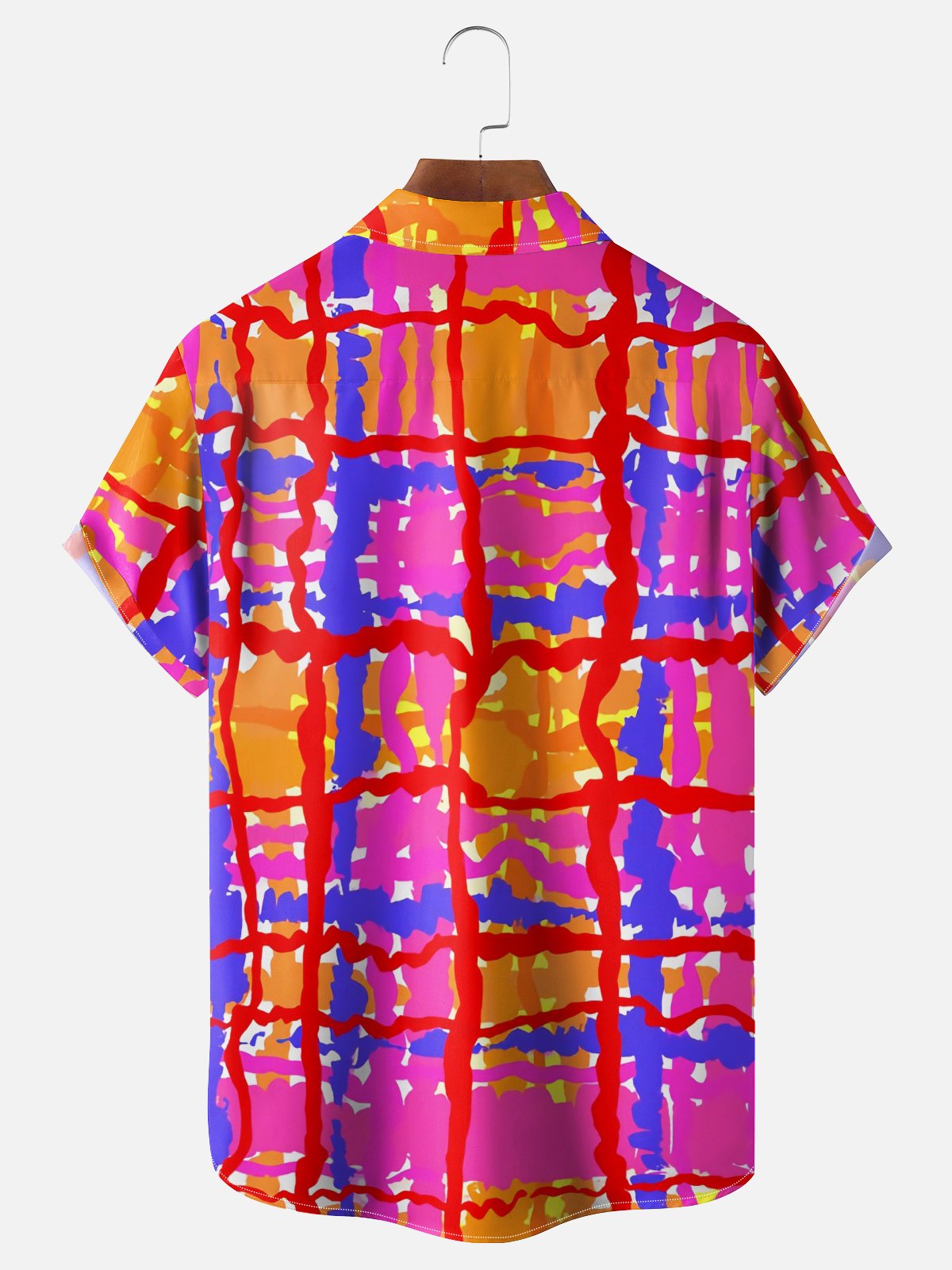 Moisture-wicking Plaid Chest Pocket Casual Shirt