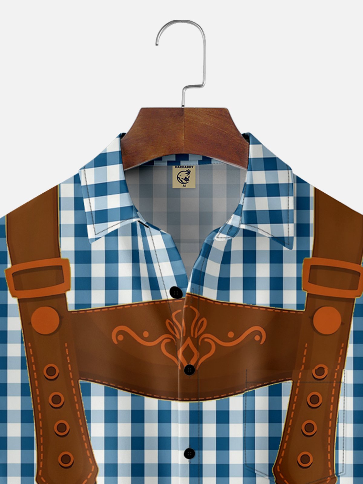 Moisture-wicking Oktoberfest Beer Festival Costume Chest Pocket Casual Shirt