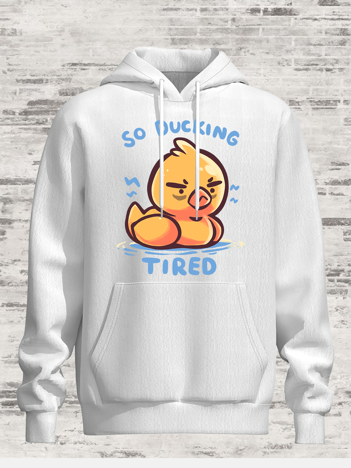 Hardaddy x Techranova Cartoon Duck Casual Hoodie Sweatshirt