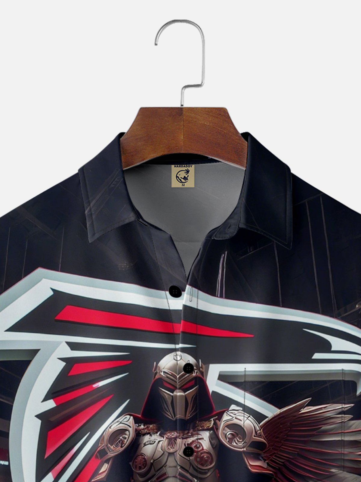 Moisture-wicking American Football Atlanta Fun Art Falcons Chest Pocket Casual Shirt