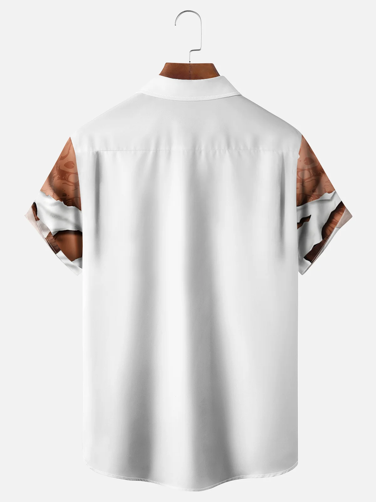 Moisture-wicking Body Muscles Chest Pocket Casual Shirt