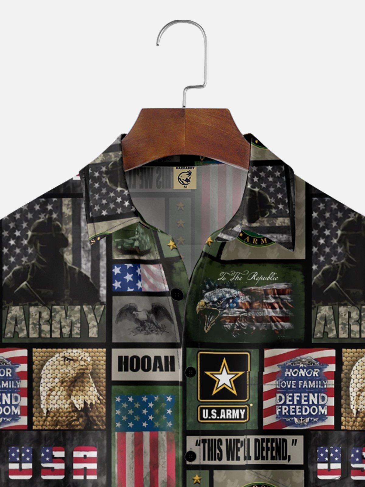 Moisture-Wicking US Army Chest Pocket Hawaiian Shirt