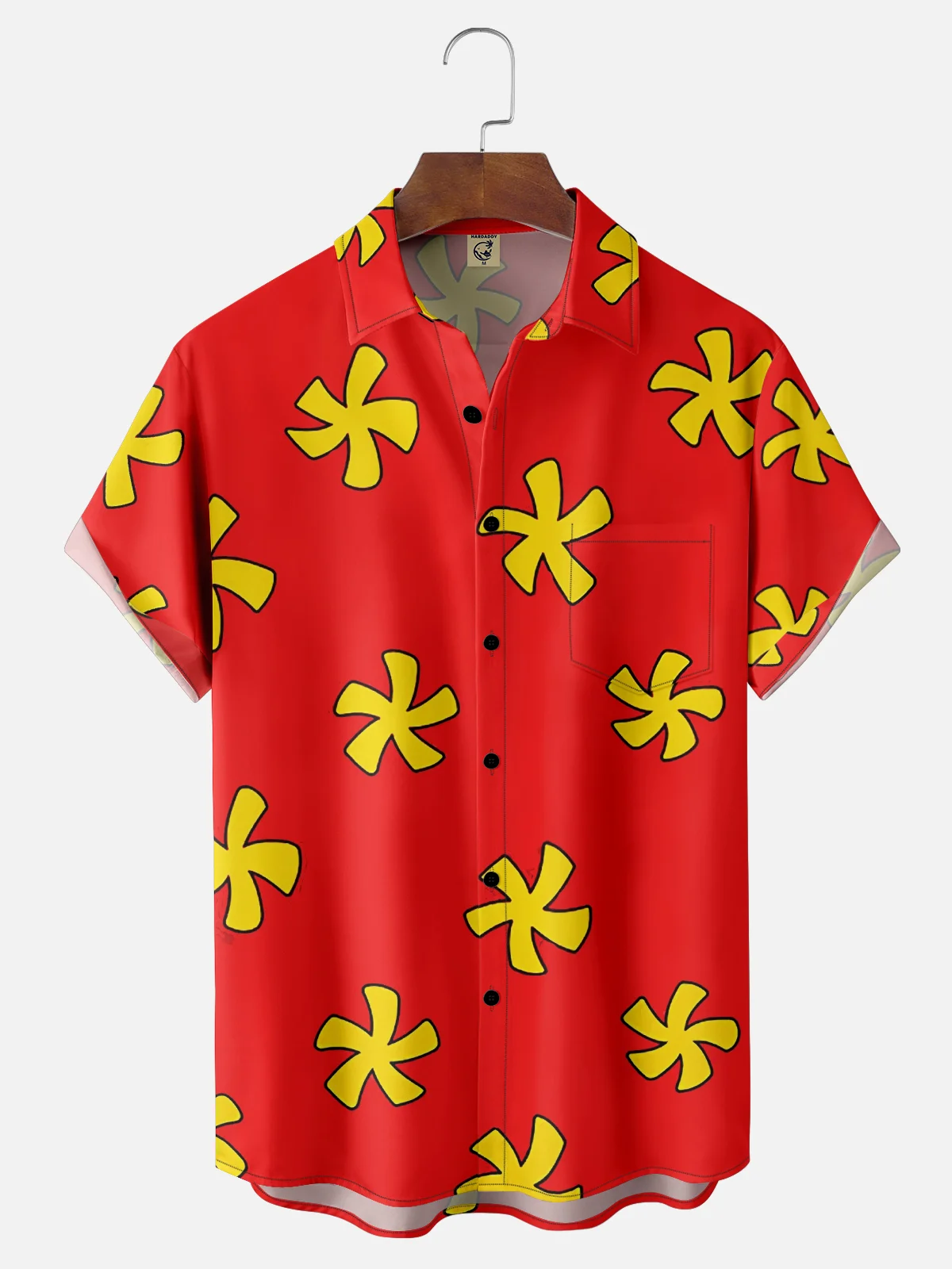 Moisture-Wicking Roleplay Dale Chichi and Dale Rescue Commando Chest Pocket Hawaiian Shirt