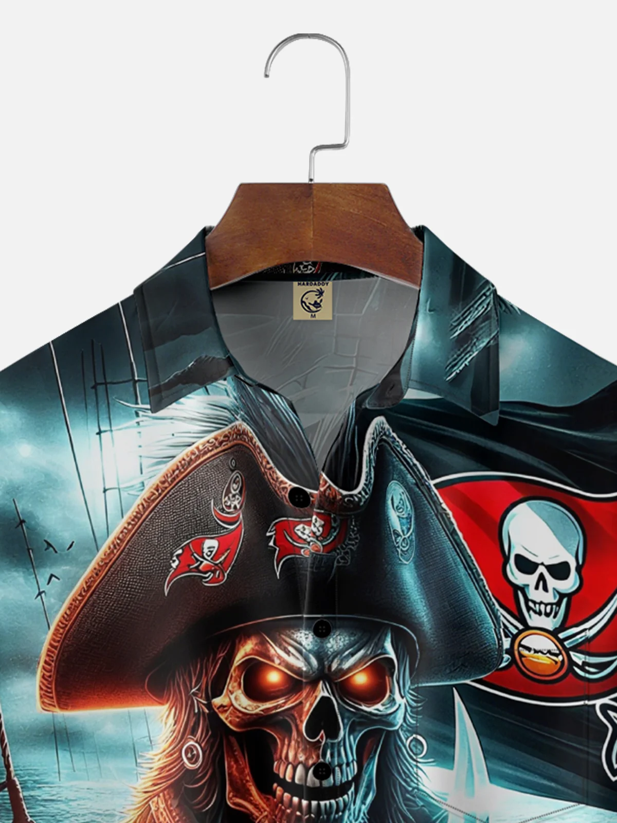 Moisture-Wicking Tampa Bay Buccaneers Chest Pocket Hawaiian Shirt