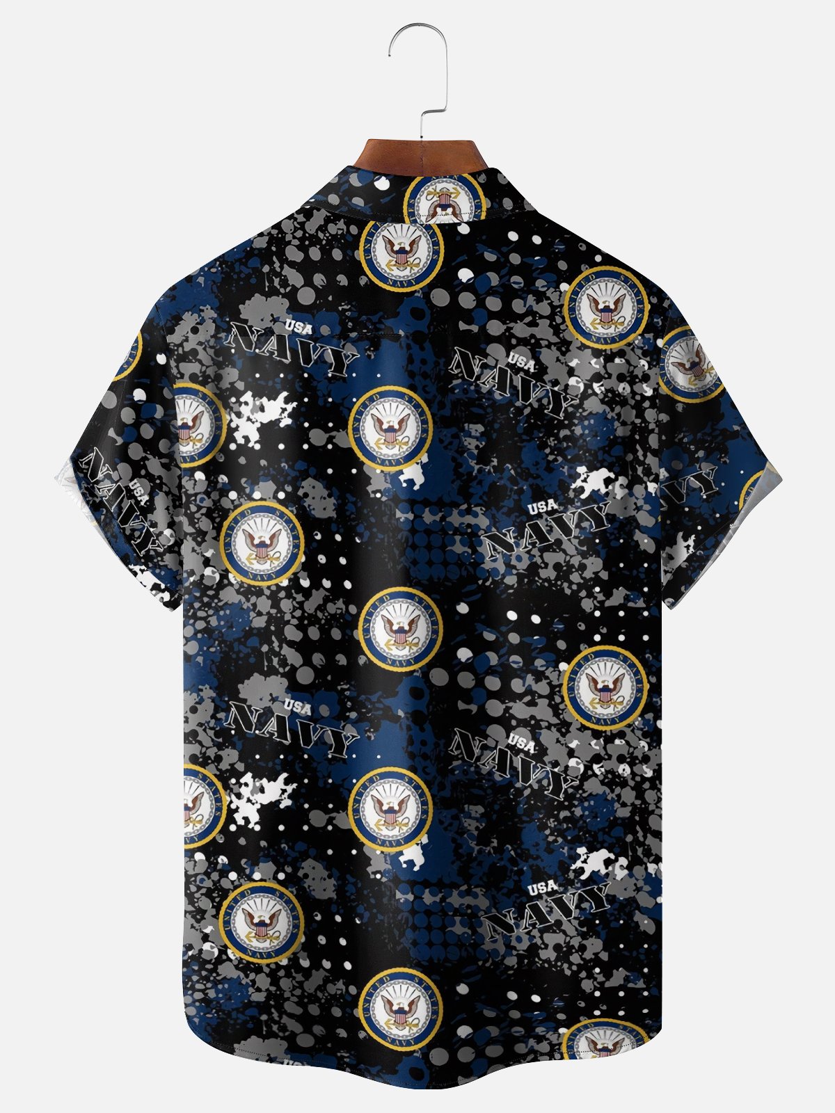 Moisture-Wicking US Navy Chest Pocket Hawaiian Shirt