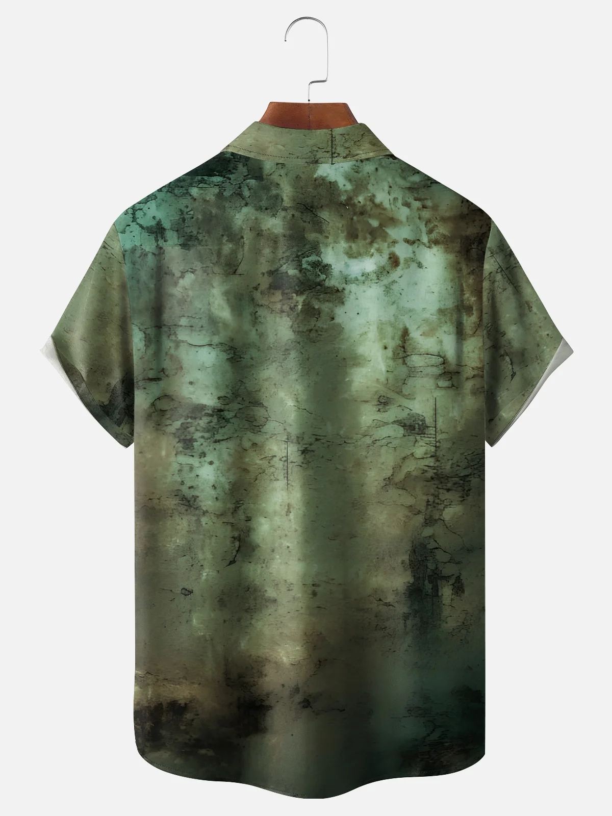 Moisture-wicking Heart Hand Chest Pocket Casual Shirt