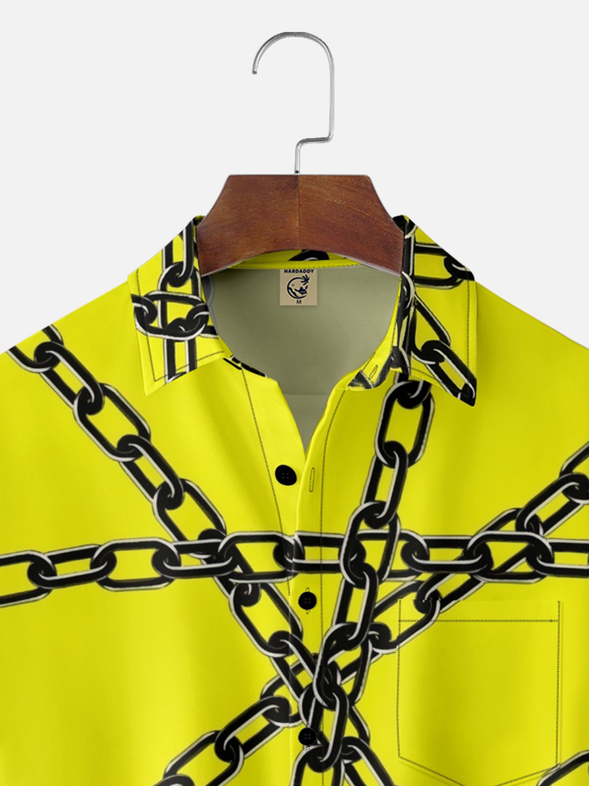 Moisture-wicking Chain Chest Pocket Casual Shirt