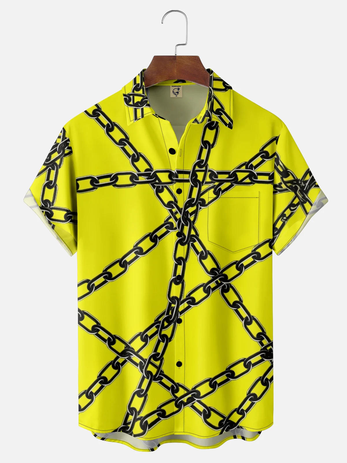 Moisture-wicking Chain Chest Pocket Casual Shirt