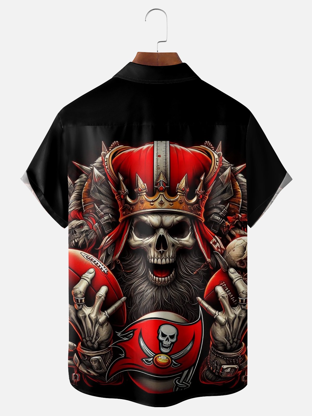 Moisture-Wicking Tampa Bay Buccaneers Chest Pocket Hawaiian Shirt