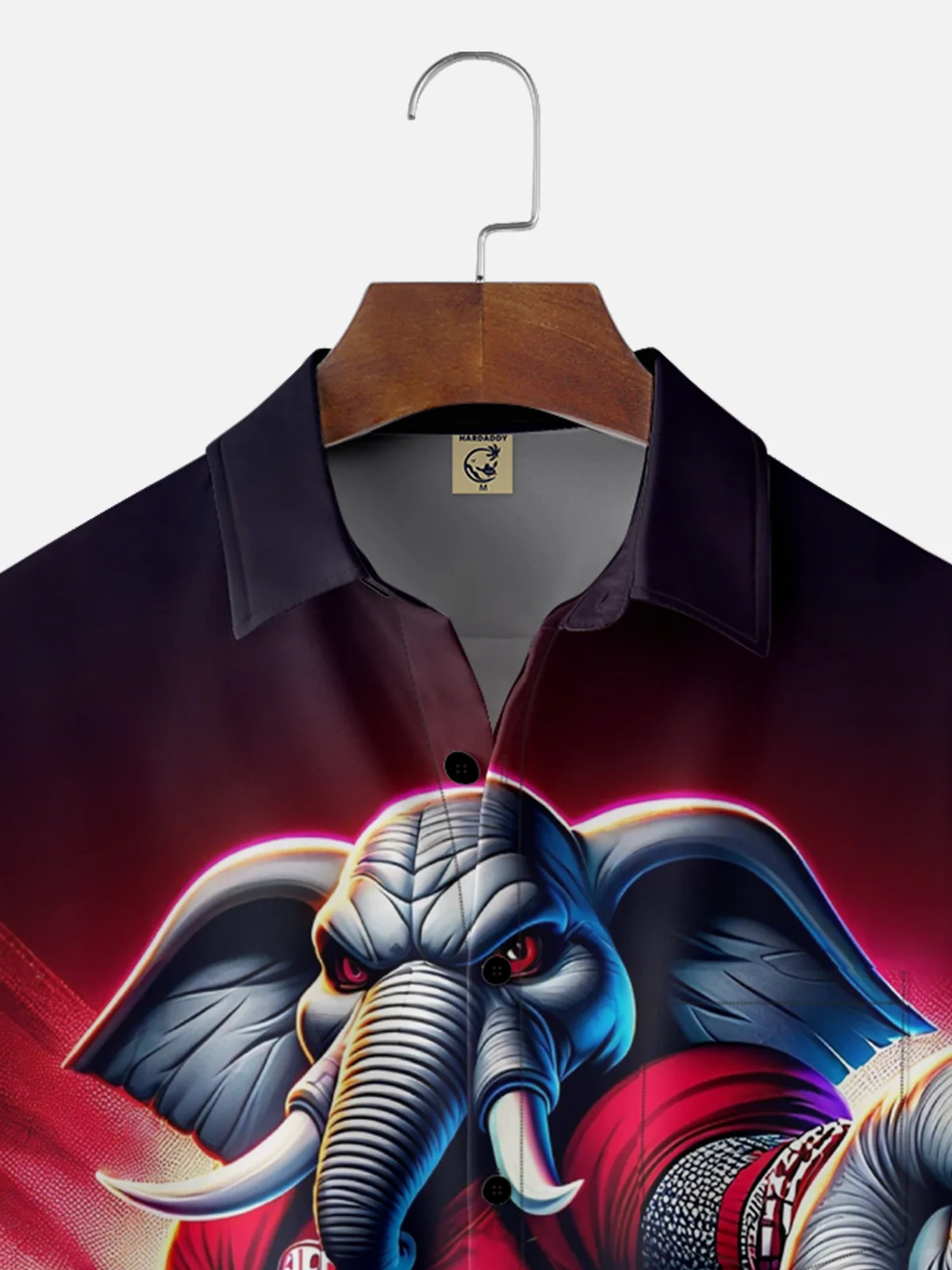 Moisture-Wicking Alabama Crimson Tide Elephant Chest Pocket Hawaiian Shirt