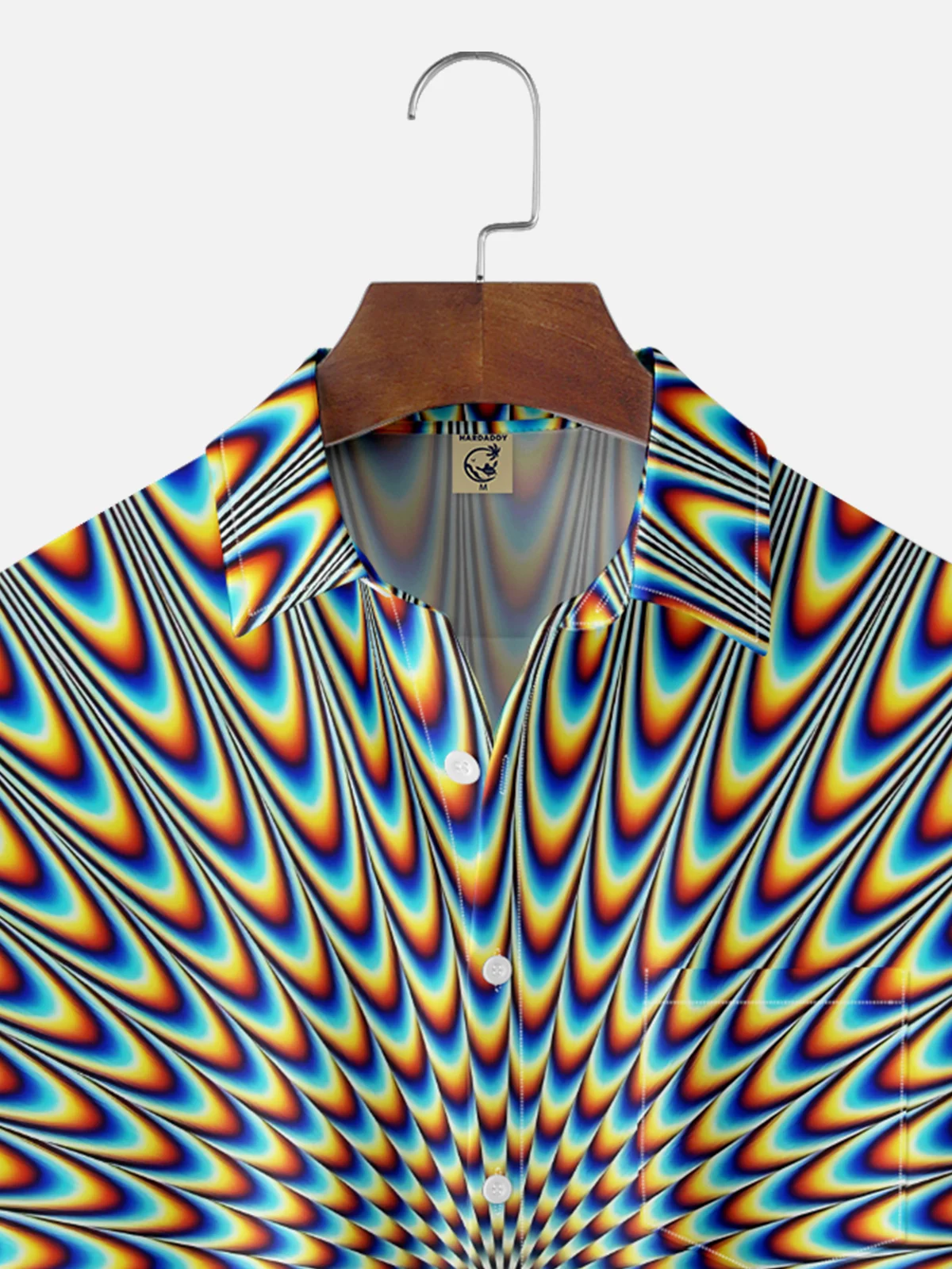 Moisture-wicking 3D Geomatric Chest Pocket Casual Shirt
