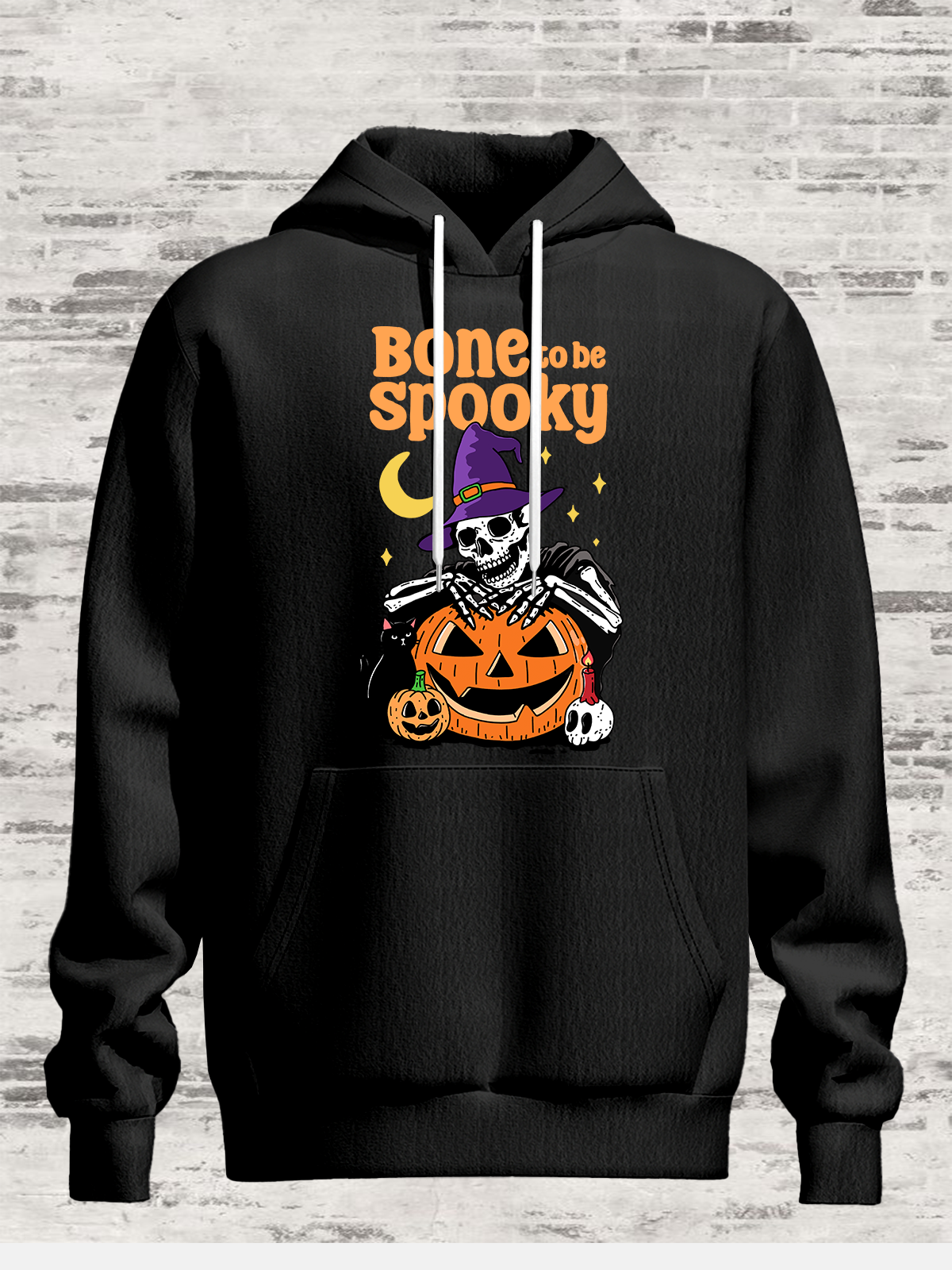 Hardaddy x Kimprut Imut  Halloween Magic Pumpkin Skull Hoodie Sweatshirt