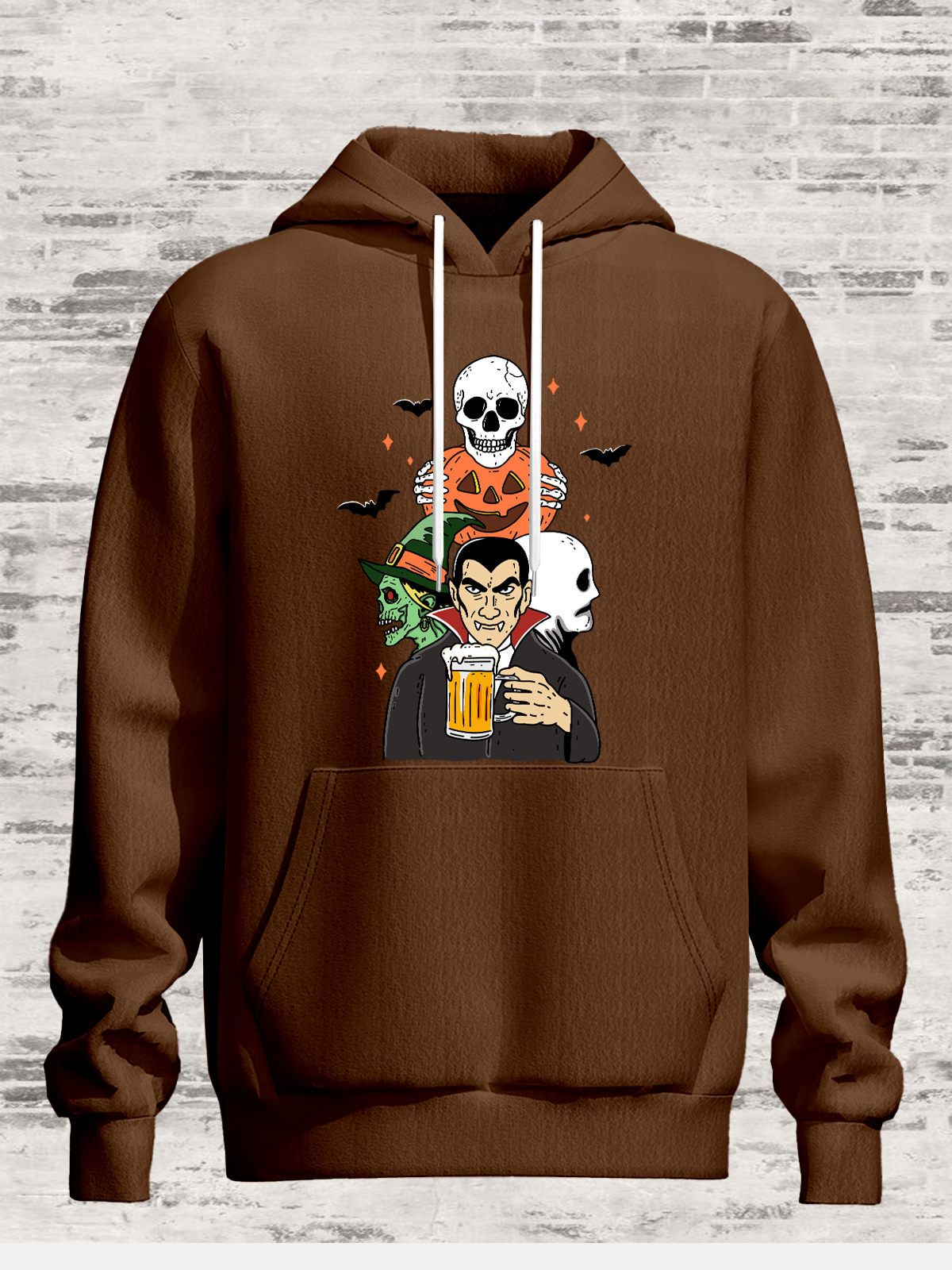 Hardaddy X Kimprut Imut Halloween Vampire Skull Pumpkin Hoodie Sweatshirt