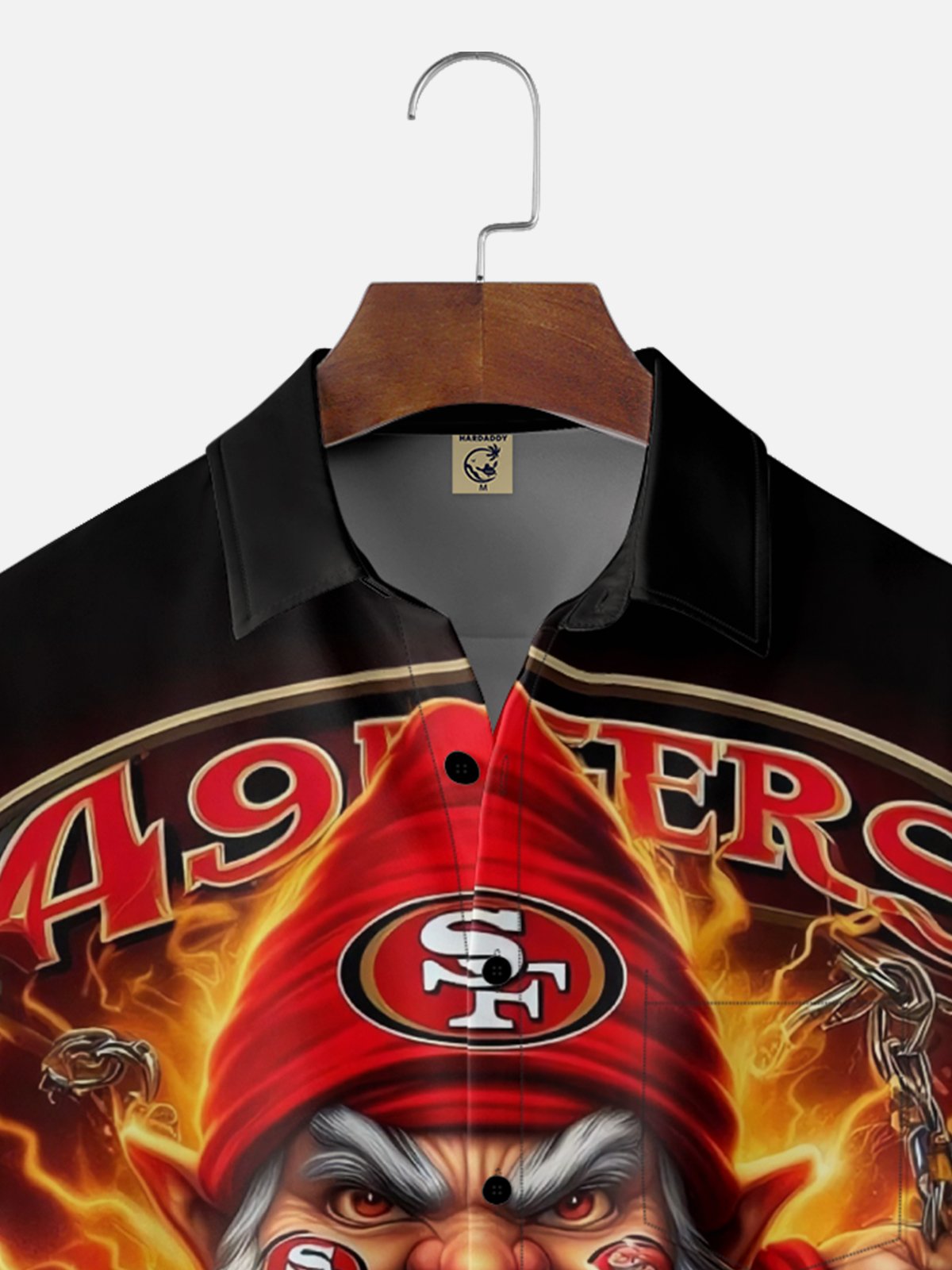 Moisture-Wicking San Francisco 49ers Chest Pocket Hawaiian Shirt