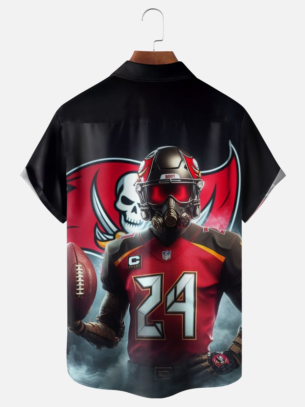Moisture-Wicking Tampa Bay Buccaneers Chest Pocket Hawaiian Shirt